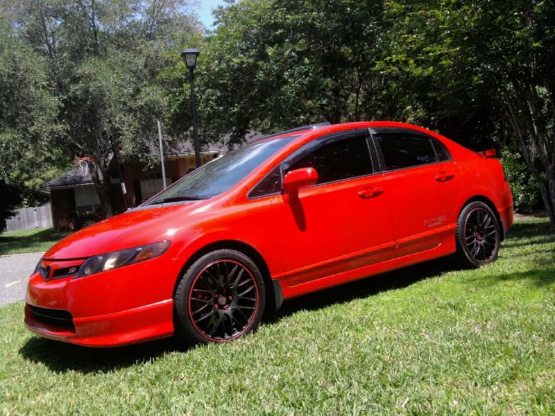 2009 Honda Civic with 18x8 Tenzo Type M wheels