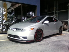 2006 Honda Civic with 18x8 HP Blitz wheels