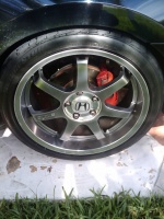 2008 Honda Civic with 18x8 Axis Widetracks wheels