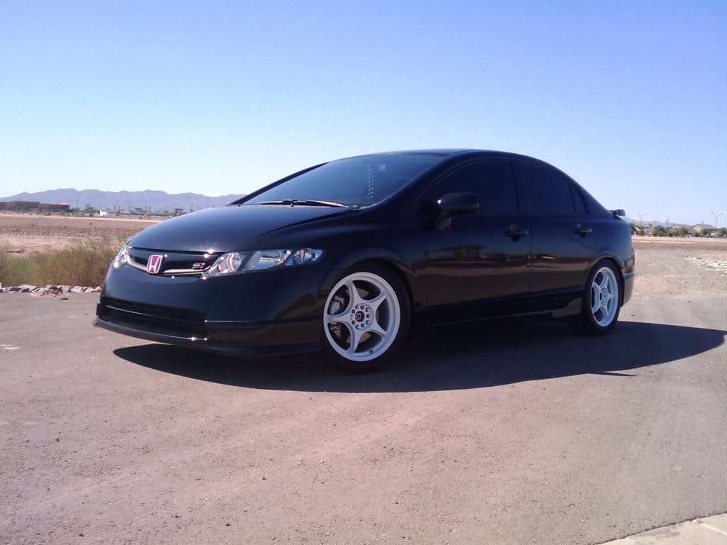 2008 Honda Civic with 17x7 Drag DR-17 wheels