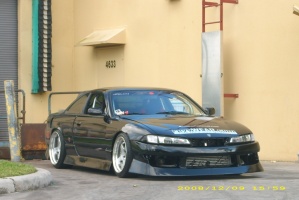 1996 Nissan S14 with 17x9 SSR Professor SP1 wheels