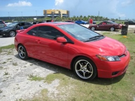 2009 Honda Civic with 17x8 5Zigen FN01R-C wheels