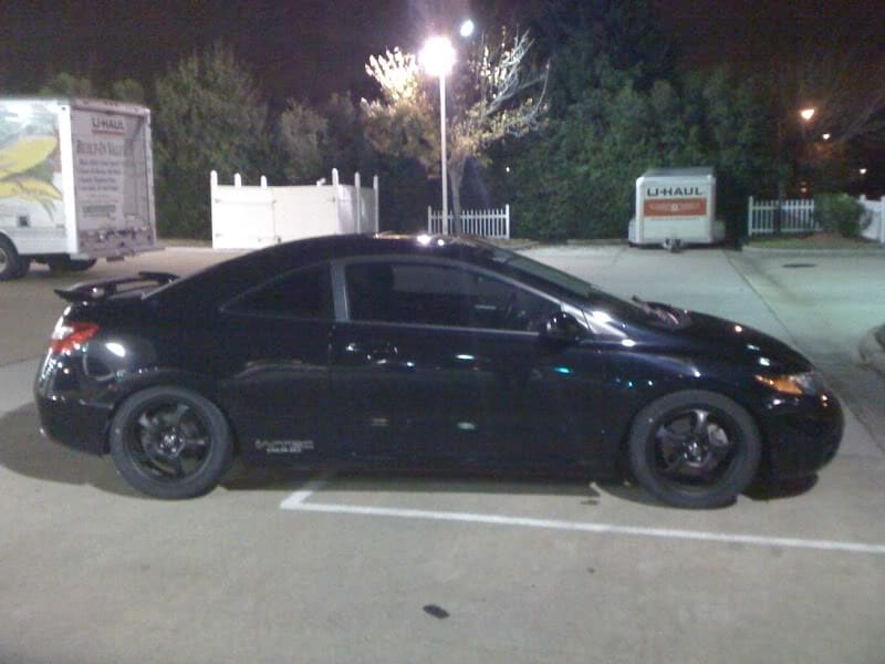 2008 Honda Civic with 17x8 Motegi Traklite wheels
