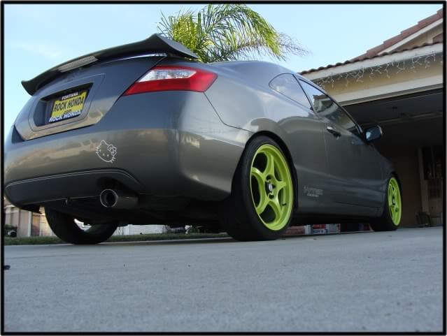 2009 Honda Civic with 18x8.5 5Zigen FN01R-C wheels
