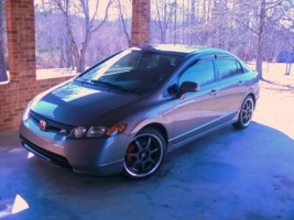 2008 Honda Civic with 18x8 wheels