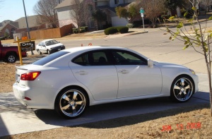 2006 Lexus IS 350 with 20x8.5 Zenetti Five wheels