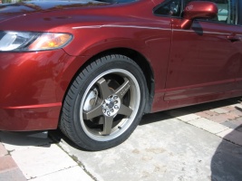 2009 Honda Civic with Enkei EV5 wheels
