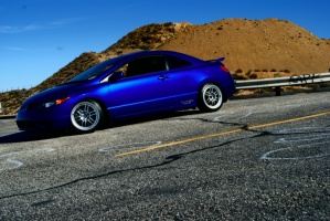2009 Honda Civic with 17x8.5 Enkei RPF1 wheels