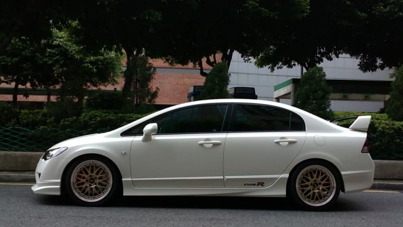 2008 Honda Civic with 18x7.5 BBS LM wheels