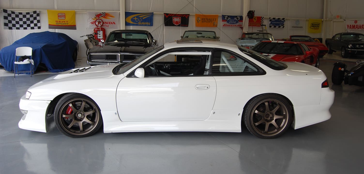 1997 Nissan S14 with 18x9 MB Weapon wheels