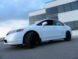 2008 Honda Civic with 17x8.5 Enkei RPF1 wheels