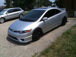 2008 Honda Civic with 18x8.5 Work 11R wheels