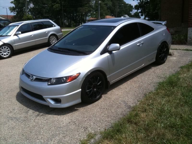 2008 Honda Civic with 18x8.5 Work 11R wheels