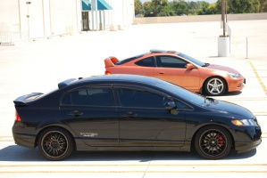 2010 Honda Civic with 17x8 Konig Runaways wheels