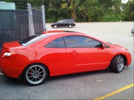 2007 Honda Civic with 18x7.5 Enkei J10 wheels