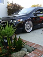 2010 Honda Civic with 17x9 BBS RS wheels