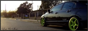 2010 Honda Civic with 18x8 5Zigen wheels