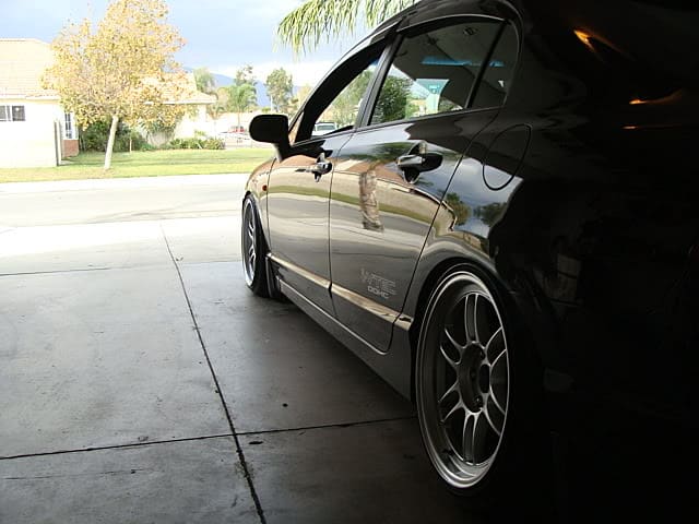 2009 Honda Civic with 17x9 Enkei RPF1 wheels