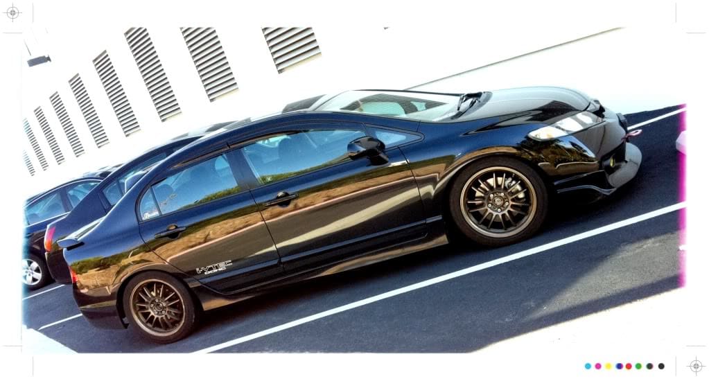 2009 Honda Civic with 17x7 Konig Runaway wheels