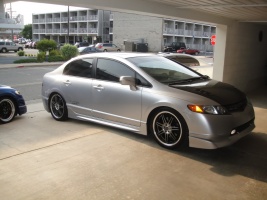 2008 Honda Civic with 18x7.5 Tenzo-R GF7 wheels