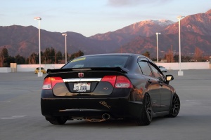 2010 Honda Civic with 17x8.5 Work CR Kai wheels