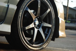 2008 Honda Civic with 18x7.5 Enkei BK7 wheels