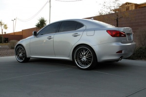 2007 Lexus IS 350 with 20x8.5 NAD 4 Hyper Black wheels