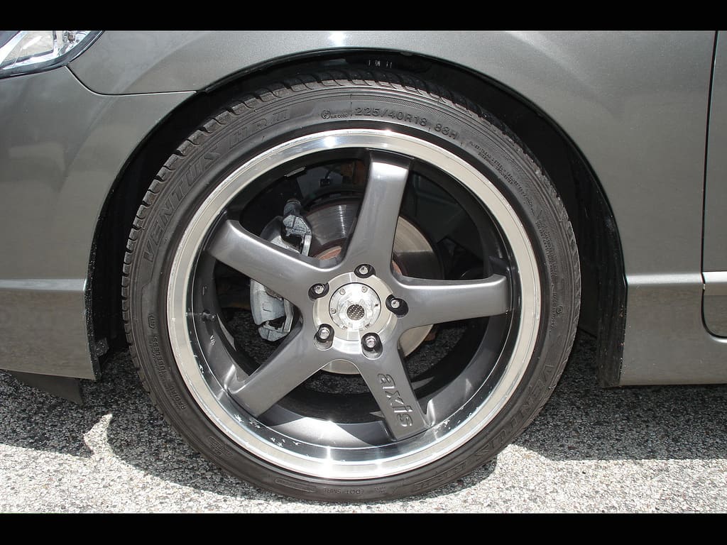 2011 Honda Civic with 18x8.5 Axis wheels