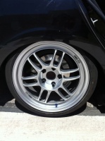 2008 Honda Civic with 17x8.5 Enkei RPF1 wheels
