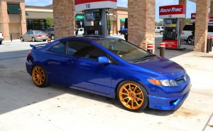 2010 Honda Civic with 18x9 Rota G-force wheels