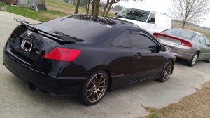 2009 Honda Civic with 18x8 Advan RZ wheels