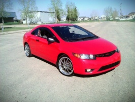 2010 Honda Civic with 18x8 Enkei J10 wheels