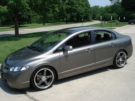 2011 Honda Civic with 18x8.5 Axis wheels