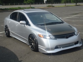 2008 Honda Civic with 18x8.75 XXR 527 wheels