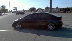 2011 Honda Civic with 17x8 Rotiform BLQ wheels