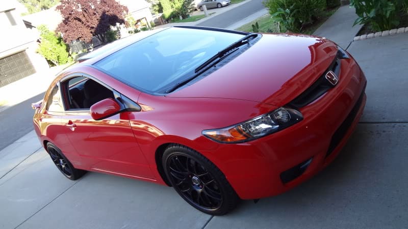 2008 Honda Civic with 18x8 Drag DR-34 wheels