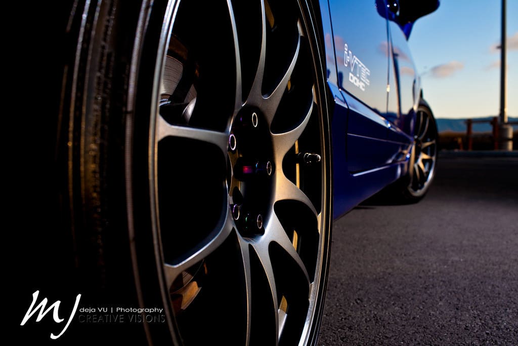 2009 Honda Civic with 18x9 Drag wheels