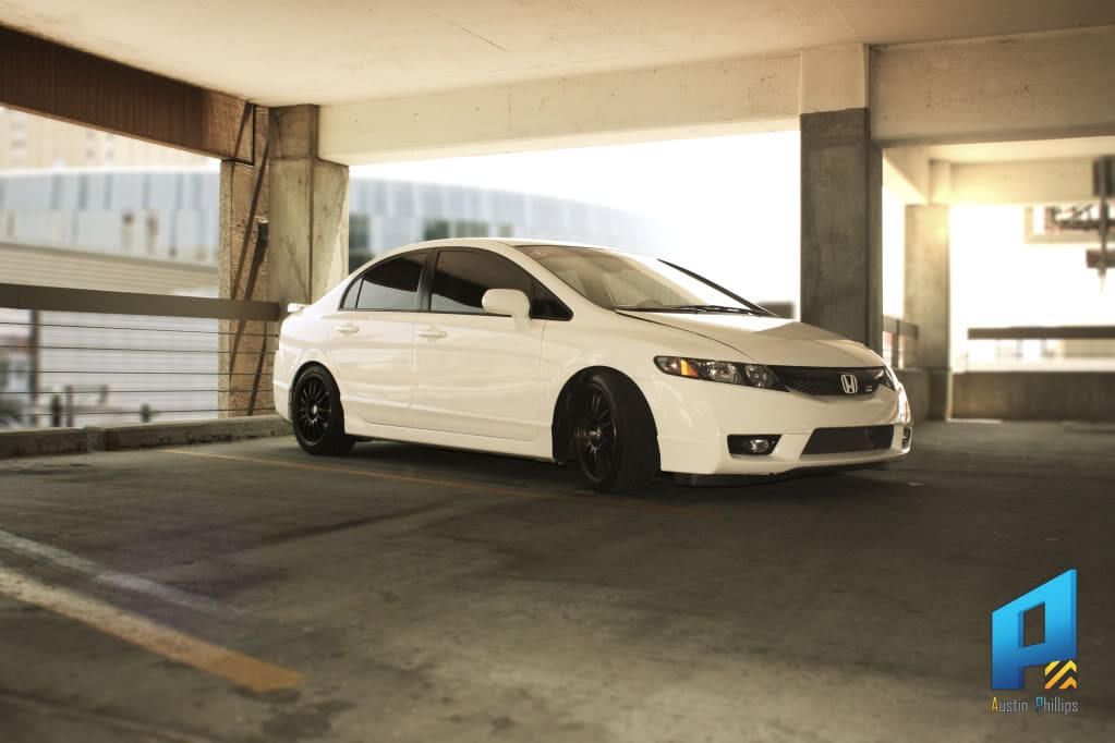 2007 Honda Civic with 17x8 Konig Runaways wheels