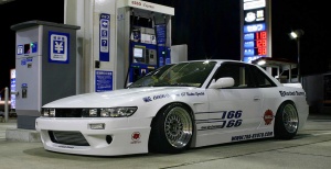 1990 Nissan S13 with 16x9.5 BBS RS wheels