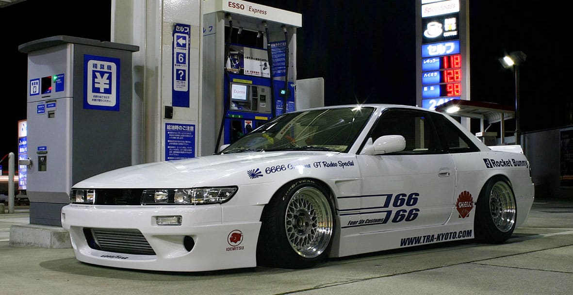 1990 Nissan S13 with 16x9.5 BBS RS wheels
