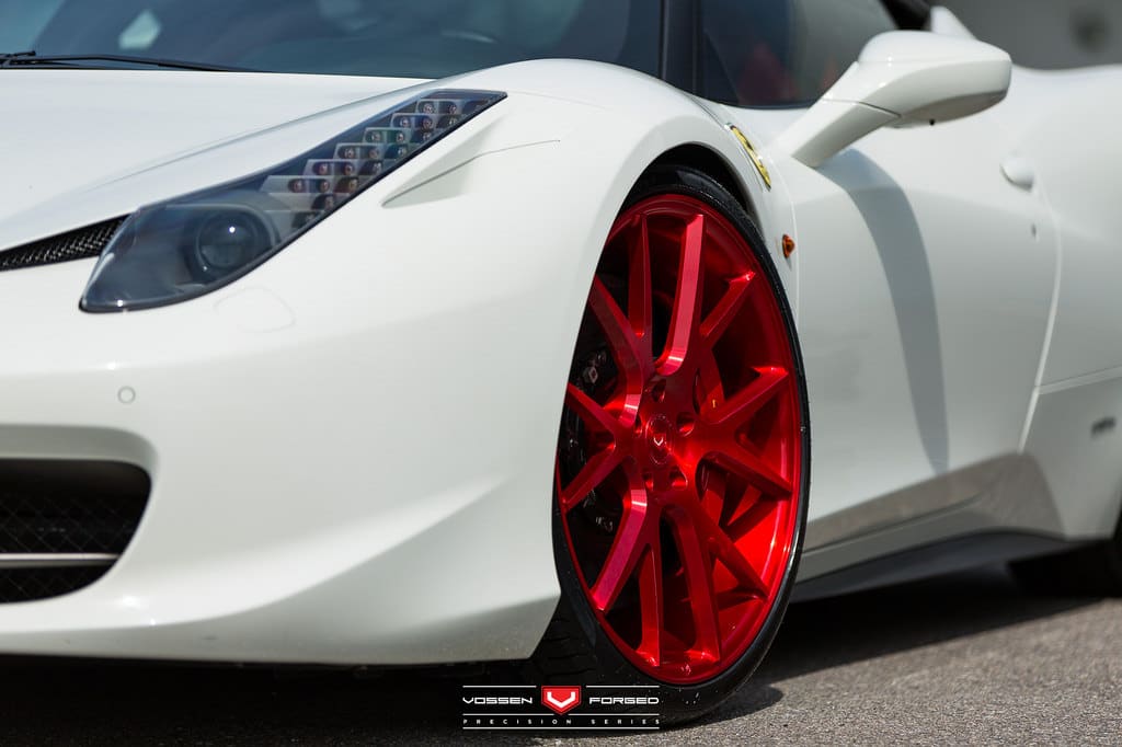2015 Ferrari 458 Italia with 21x9 Vossen VPS-306 wheels