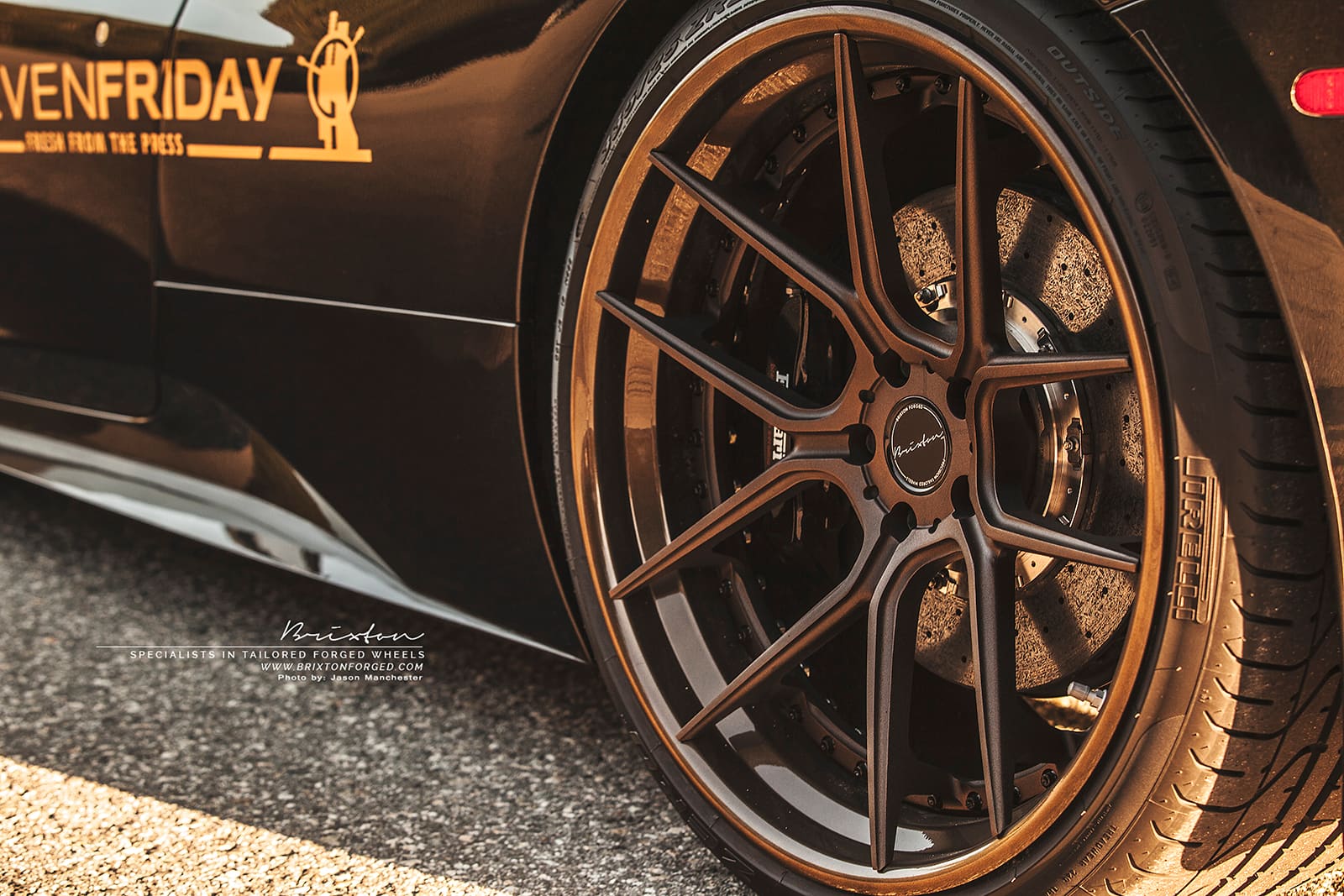 2014 Ferrari 458 Italia with 21x9.5 Brixton Forged CM5 Targa wheels