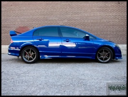 2006 Honda Civic with 17x7 Buddy Club P1 Originals wheels