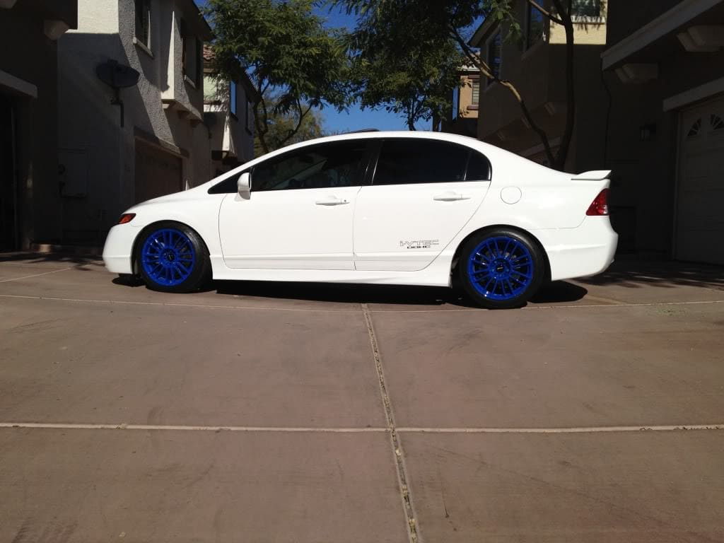 2010 Honda Civic with 17x8.5 SPOON CR93 wheels
