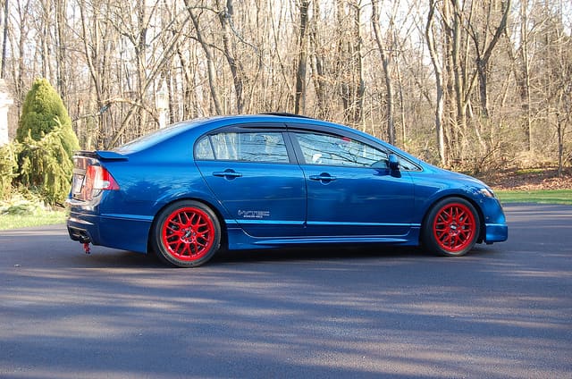 2009 Honda Civic with 17x8 BBS RX wheels