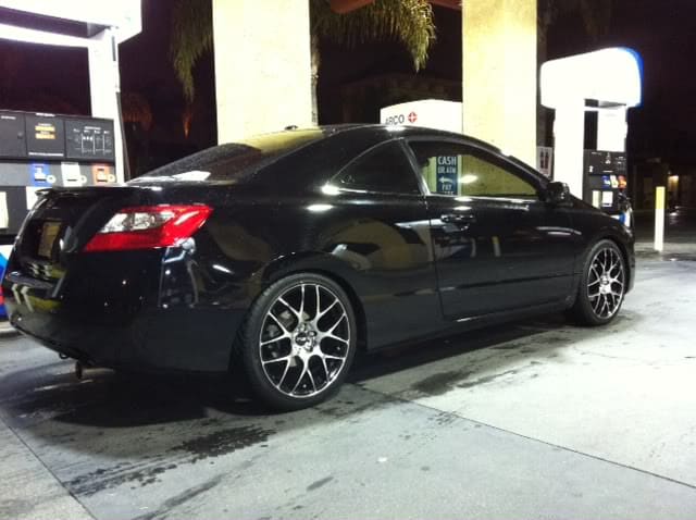 2010 Honda Civic with 18x8 MSR 095 wheels
