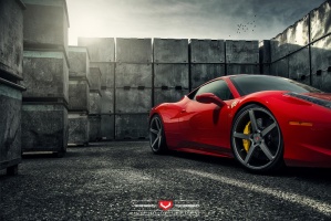 2014 Ferrari 458 Italia with 21x9 Vossen Forged VPS-303 wheels