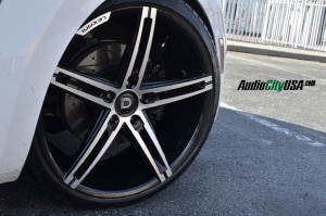 2013 Volkswagen Beetle with 20x8.5 Lexani R Three wheels