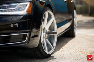 2015 Audi A8 with 22x10.5 Vossen CV-7 wheels