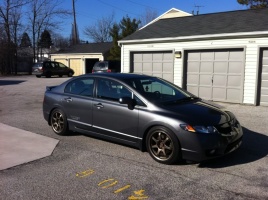 2007 Honda Civic with 17x8 MB Weapons wheels